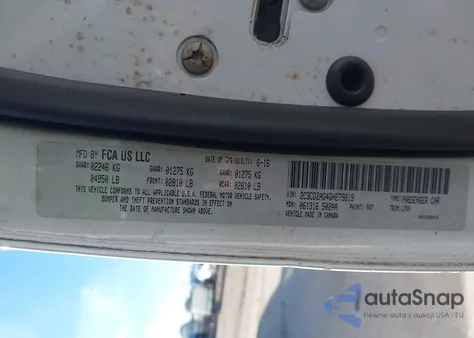 2016 Dodge Challenger Sxt from USA, damaged, VIN 2C3CDZAG4GH279819